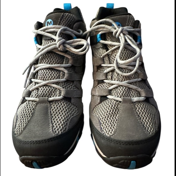 Merrell Women's hiking shoes in Gray and Blue - Picture 2 of 6